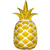 Qualatex Folieballon Golden Ananas