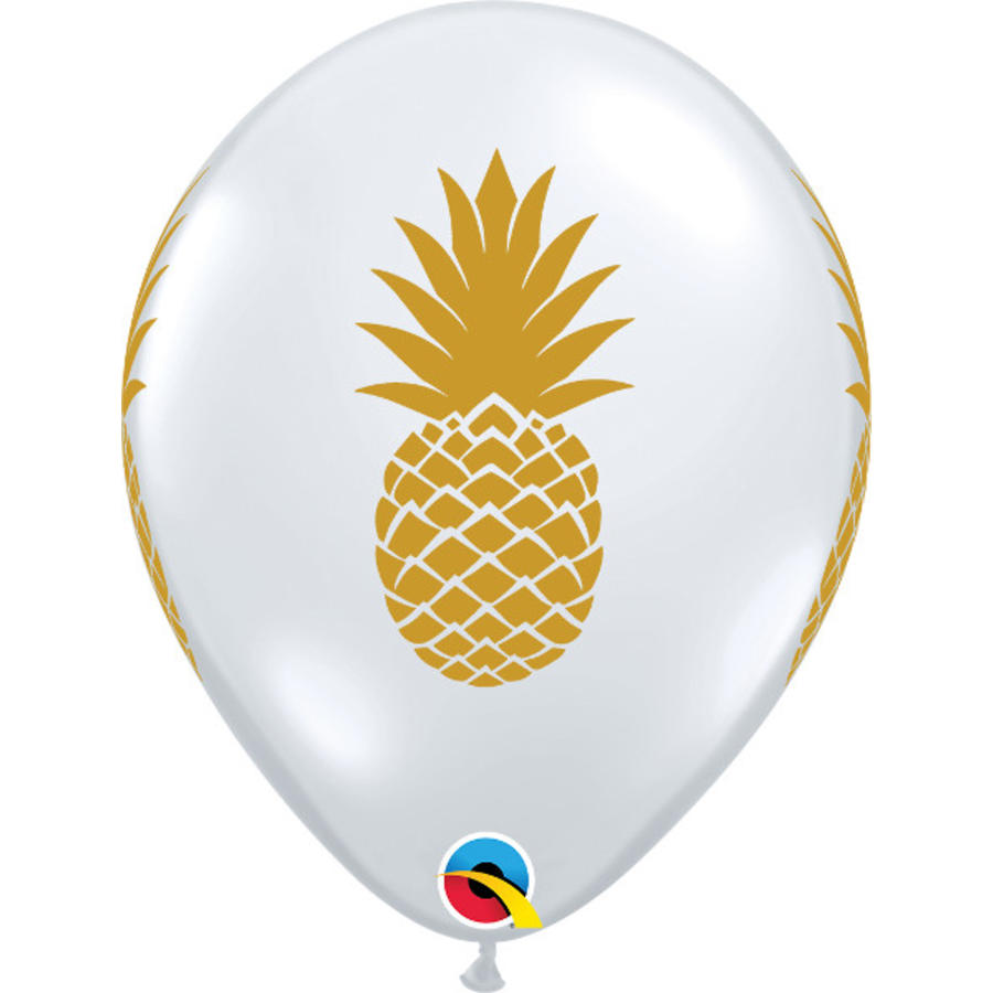 Helium Ballon Pineapple - Transparant (28cm)-1