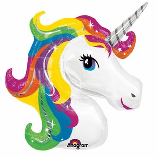 PartyPal Folieballon Unicorn - 73x83cm