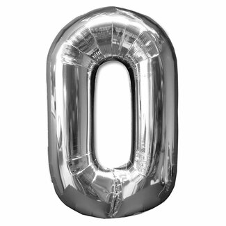 Paperdreams Folieballon 0 Zilver