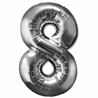 Paperdreams Folieballon 8 Zilver