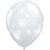 Qualatex Helium Ballon Snowflake - Transparant (28cm)