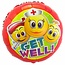 Folatex Folieballon Smiley Get Well - 45cm