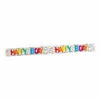 Markeerlint Rainbow Dots Happy Birthday - 15Mtr