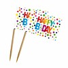 Prikkertje Rainbow Dots Happy Birthday - 50st