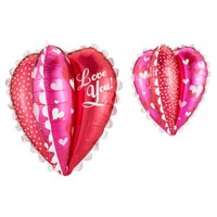 thumb-Folieballon 3D Multi-Panel Heart - 68x76cm-1