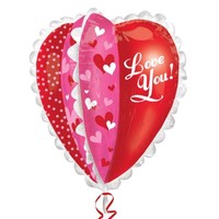 thumb-Folieballon 3D Multi-Panel Heart - 68x76cm-2