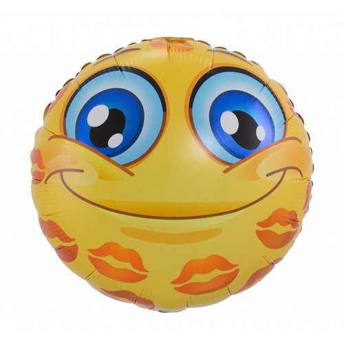 Smiley Lips Folieballon - 45cm 