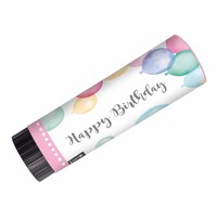 Party Popper Happy Birthday Pastel - 2 st