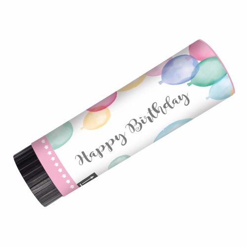 Party Popper Happy Birthday Pastel - 2 st 