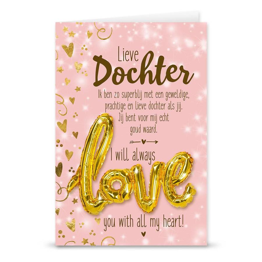 Wenskaart Love Balloon - Dochter-1