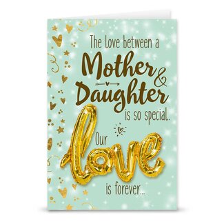 Miko Wenskaart Love Balloon - Mother & Daughter