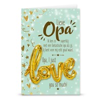 Wenskaart Love Balloon - Opa