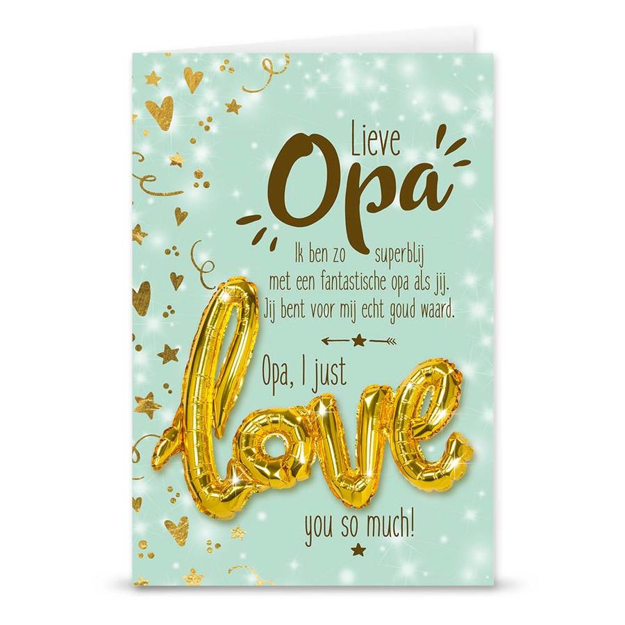 Wenskaart Love Balloon - Opa-1