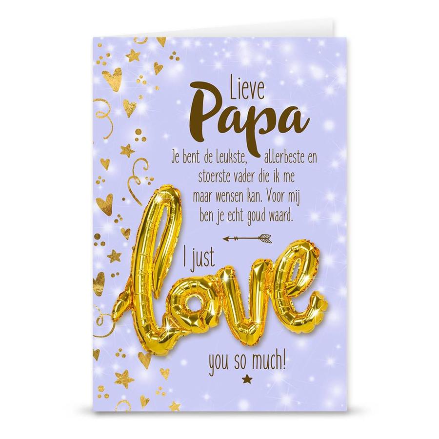 Wenskaart Love Balloon - Papa-1