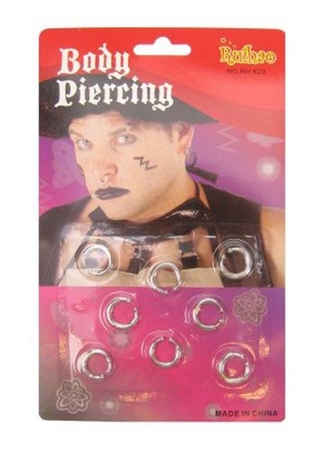 Piercings - 8 stuks 