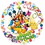 Anagram Folieballon Happy Birthday Mickey Mouse - 45cm
