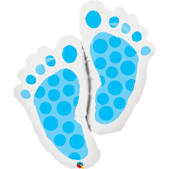 Folieballon Voeten Stippen Jongen