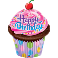 Folieballon Happy Birthday Cupcake