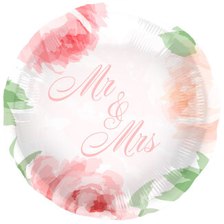 Folatex Folieballon Mr & Mrs Wedding Roses - 45cm