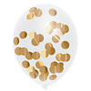 Haza-Witbaard Confetti ballonnen Goud - 30cm - 5 stuks