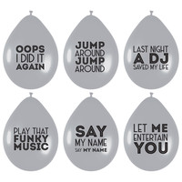 Ballonnen Song Quotes - 6 stuks - 30cm