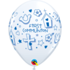 Helium Ballon First Communion - Blauw (28cm)