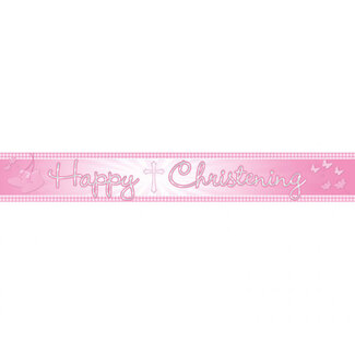 Amscan Communie Banner - Roze - 450 cm
