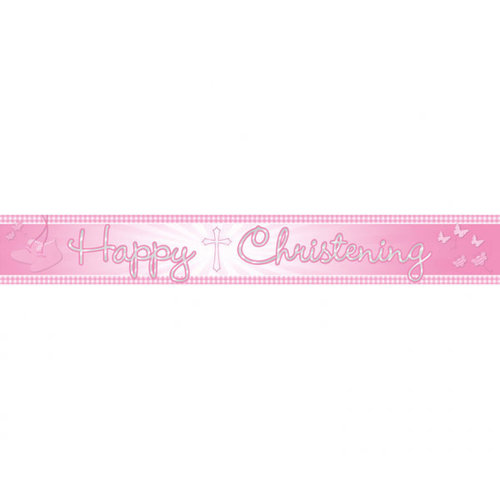 Communie Banner - Roze - 450 cm 