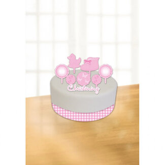 Amscan Communie Taart Decoratie - Roze