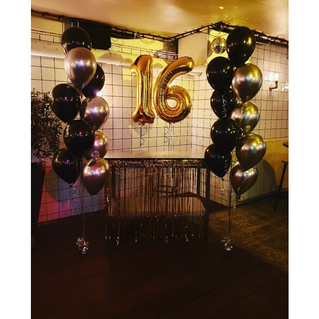 Staander van 10 heliumballonnen