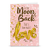Wenskaart Love Balloon - To the Moon and Back