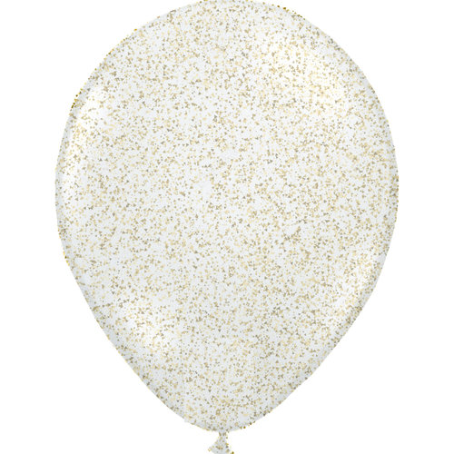 Heliumballon Glitter Goud - 11" (28cm) 