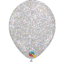 thumb-Heliumballon Glitter Multi Color - (28cm)-1