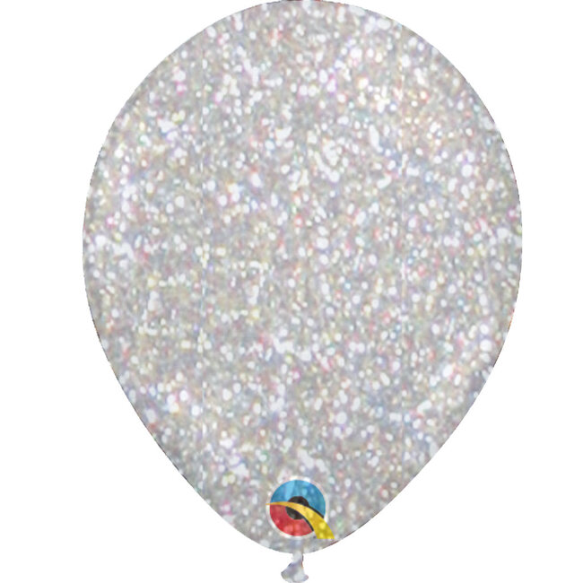 Heliumballon Glitter Multi Color - (28cm)