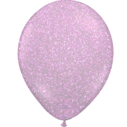 Heliumballon Glitter Hot Pink - (28cm) 