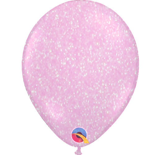 Heliumballon Glitter Roze - (28cm) 