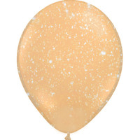 thumb-Heliumballon Glitter Oranje - 11" (28cm)-1