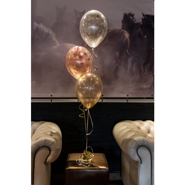 Heliumballon Glitter Multi Color - (28cm)