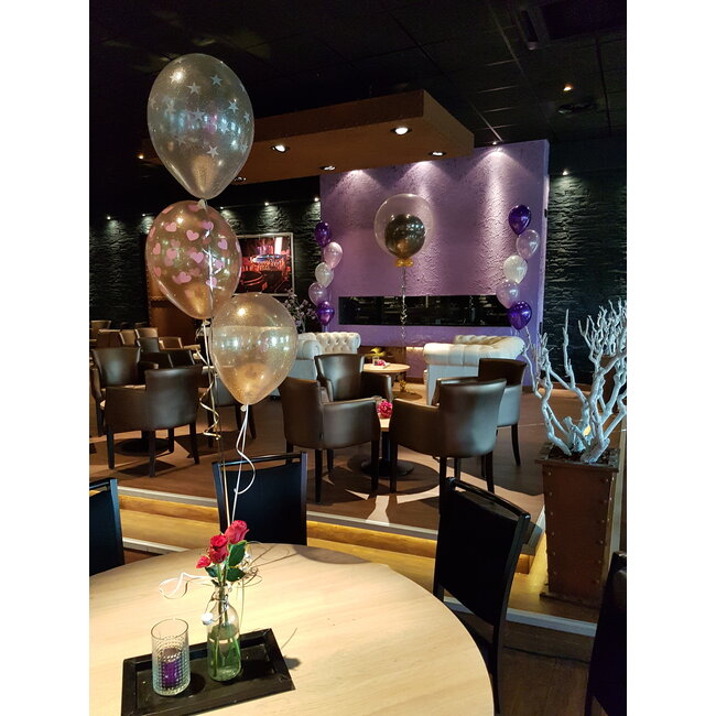 Heliumballon Glitter Multi Color - (28cm)