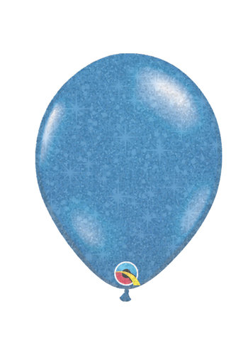 Heliumballon Blauw met Glitter - 11" (28cm) 