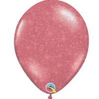 thumb-Heliumballon Rood met Glitter - 11" (28cm)-1