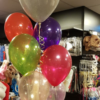 thumb-Heliumballon Paars met Glitter - (28cm)-2