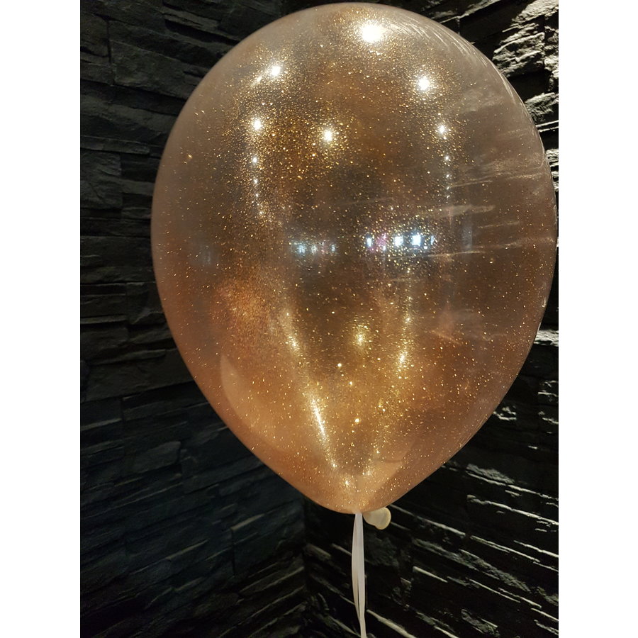 Heliumballon Blauw met Glitter - 11" (28cm)-4