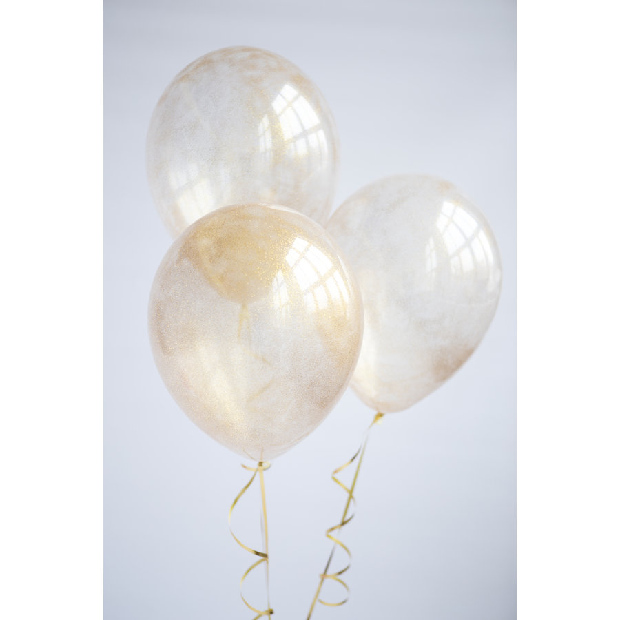 Heliumballon Rood met Glitter - 11" (28cm)-3