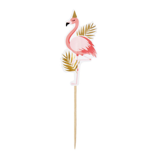 Flamingo Prikkertjes - 12 stuks - 13cm 