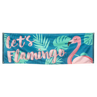 Mega Banner Let's Flamingo - 220x74cm