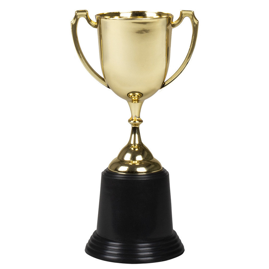 vocaal Charles Keasing Parasiet Gouden Prijzen Beker - Trophy Cup - 22cm - Zorg voor Party online  feestartikelen en ballondecoraties