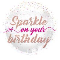 Folieballon Sparkle On Your Birthday