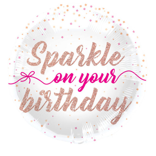 Folieballon Sparkle On Your Birthday 